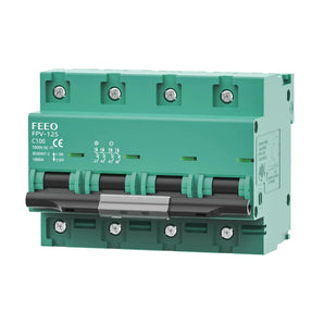 FPV-125-4P 1000/1200/1500V DC MCB PV Mini Circuit Breaker