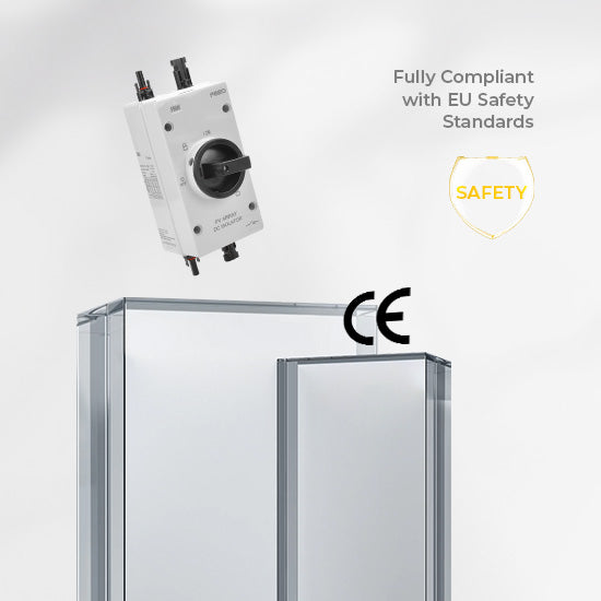 Fully Compliantwith EU SafetyStandards disconnect switch