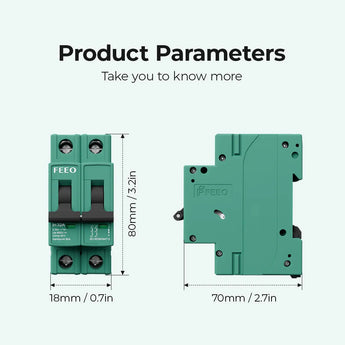 FPV-63-2P 550/800V DC Circuit Breaker